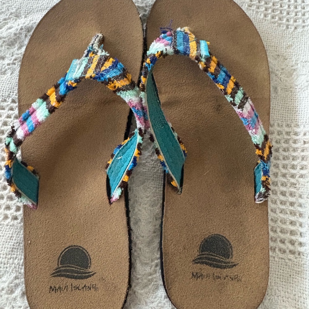 Maui Island Multicolor Flip Flops